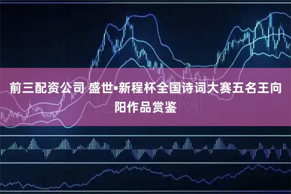 前三配资公司 盛世•新程杯全国诗词大赛五名王向阳作品赏鉴
